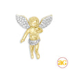 10KY 0.65CTW DIAMOND ANGEL PENDANT SMALL