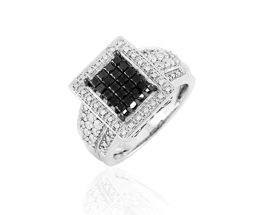 14K 1.00CTW FANCY BLACK DIA FANCY RING