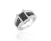 14K 1.50CTW BLACK DIA FANCY RING