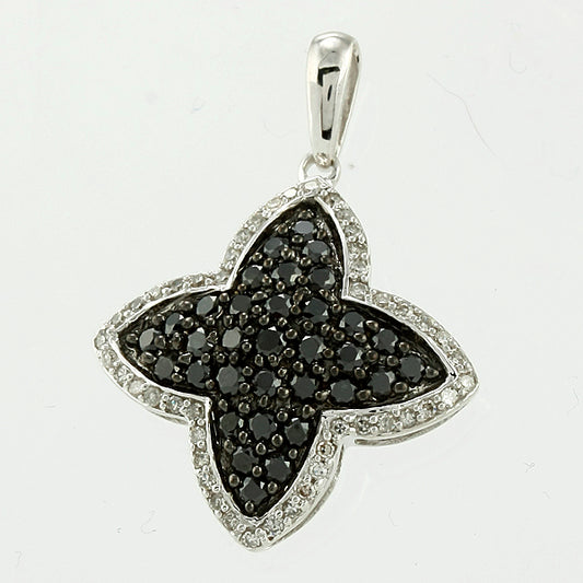 14K 1.00CTW BLACK DIAMOND PENDANT