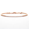 14KR 0.35CTW DIAMOND ADJUSTABLE BANGLE