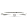 14KW 0.10CTW DIAMOND LADIES HAMZA BANGLE