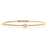 14KY 0.10CTW DIAMOND LADIES HAMZA BANGLE