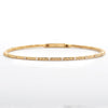 14KY 0.30CTW DIAMOND SINGLE ROW BEADED BANGLE