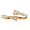 14KY 4.25CTW DIAMOND CUFF BRACELET - BAGUETTE &