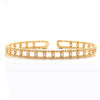 14KY 0.75CTW DIAMOND OPEN CUFF BANGLE