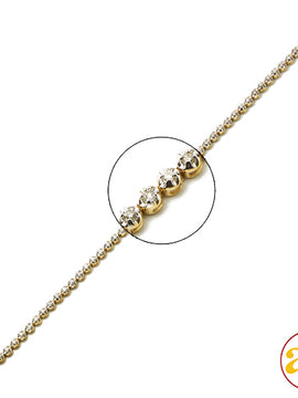 10KY 1.00CTW DIAMOND ROUND PRONG SET BRACELET