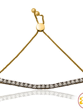 10KY 0.35CTW ILLUSION SET DIAMOND 4-PRONG BOLO