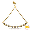 10KY 0.25CTW ILLUSION SET DIAMOND &apos;XO&apos; STYLE BOLO