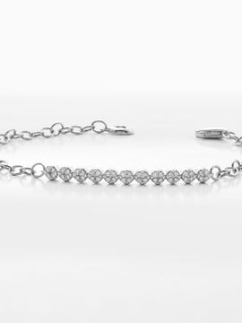 14KW 0.55CTW DIAMOND ADJUSTABLE BRACELET - SINGLE