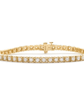 14KY 2.69CTW DIAMOND TENNIS BRACELET 7",