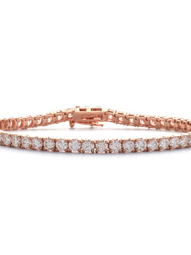 14KR 5.60CTW DIAMOND TENNIS BRACELET