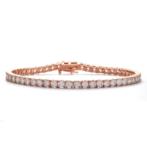 14KR 4.33CTW DIAMOND TENNIS BRACELET