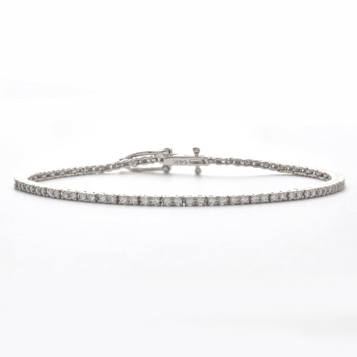 14KW 1.28CTW DIAMOND TENNIS BRACELET