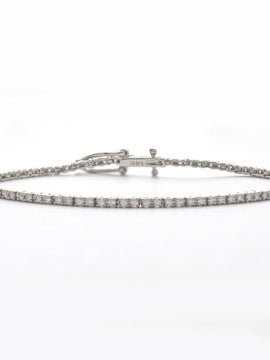 14KW 1.28CTW DIAMOND TENNIS BRACELET