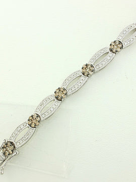 14KW 2.00CTW CHAMPAGNE DIA BRACELET