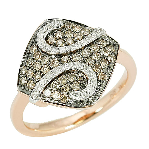 14KR 0.65CTW CHAMPAGNE DIA FANCY RING