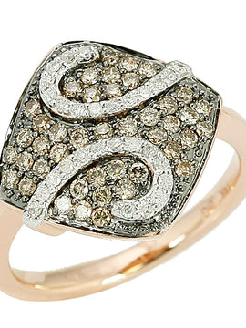 14KR 0.65CTW CHAMPAGNE DIA FANCY RING