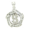 10K DIA. PENDANT ($ DESIGN)&comma; BG 1.80CT.&comma; RD 0.32CT