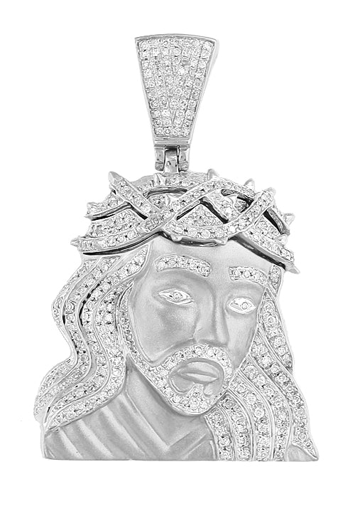 10KW 1.65CTW DIAMOND JESUS HEAD