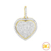 14KY 0.35CTW DIAMOND HEART PENDANT