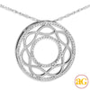 14KW 0.20CTW DIAMOND FANCY PENDANT