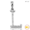 14KW 0.12CTW DIAMOND INITIAL PENDANT