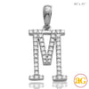 14KW 0.25CTW DIAMOND INITIAL PENDANT