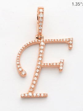 14KR 0.40CTW DIAMOND INITIAL PENDANT