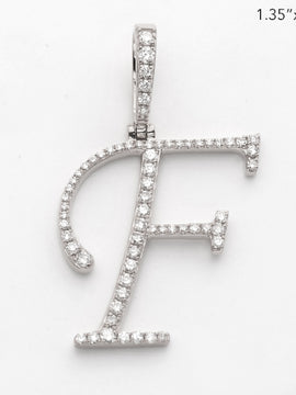 14KW 0.40CTW DIAMOND INITIAL PENDANT