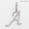 14KW 0.60CTW DIAMOND INITIAL PENDANT