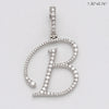 14KW 0.50CTW DIAMOND INITIAL PENDANT