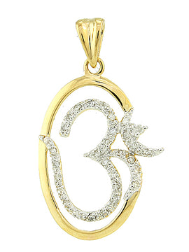 14KY 0.15CTW DIAMOND FANCY PENDANT