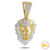 10KY 1.15CTW DIAMOND LION HEAD PENDANT