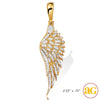 10KY 1.00CTW DIAMOND ANGEL WING PENDANT