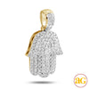 14KY 0.75CTW DIAMOND &apos;HAMZA&apos; PENDANT