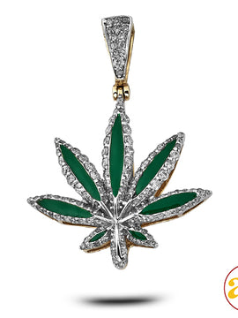 10KY 1.15CTW DIAMOND HERBAL MEDICINE PENDANT