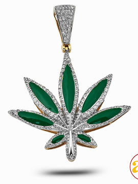 10KY 0.55CTW DIAMOND HERBAL MEDICINE PENDANT