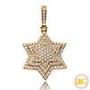 14KY 3.50CTW DIAMOND 3-D &apos;STAR OF DAVID&apos; PENDANT