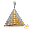 10KY 3.00CTW DIAMOND EGYPTIAN PYRAMID PENDANT