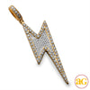 10KY 2.20CTW DIAMOND LIGHTNING BOLT PENDANT