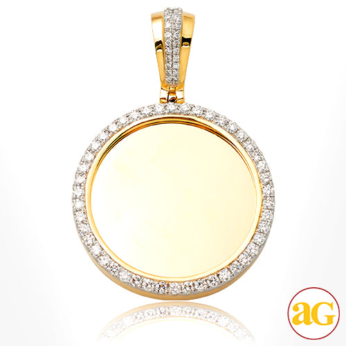 10KY 1.15CTW DIAMOND MEMORY PENDANT - SINGLE ROW