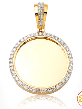 10KY 1.15CTW DIAMOND MEMORY PENDANT - SINGLE ROW