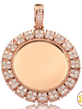 14KR 3.10CTW DIAMOND MEMORY PENDANT - ROUND