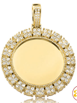 14KY 3.25CTW DIAMOND MEMORY PENDANT - ROUND