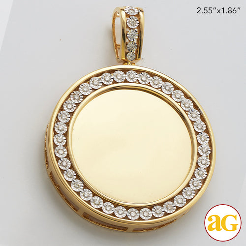 10KY 1.05CTW FANOOK DIAMOND MEMORY PENDANT