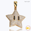 14KY 2.75CTW DIAMOND STAR EMOJI PENDANT