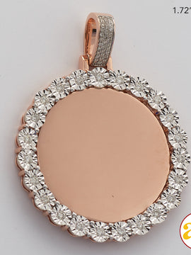 10KR 0.55 CTW DIAMOND ROUND MEMORY PENDANT