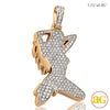 10KY 1.50CTW DIAMOND DANCING LADY PENDANT