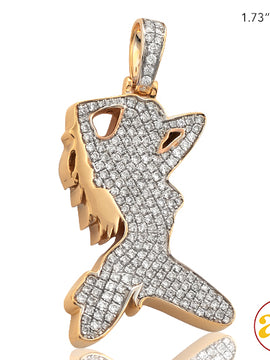 10KY 1.50CTW DIAMOND DANCING LADY PENDANT